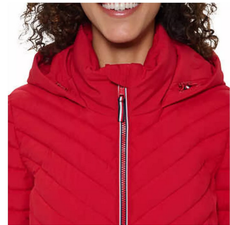 Chaqueta roja discount tommy hilfiger mujer